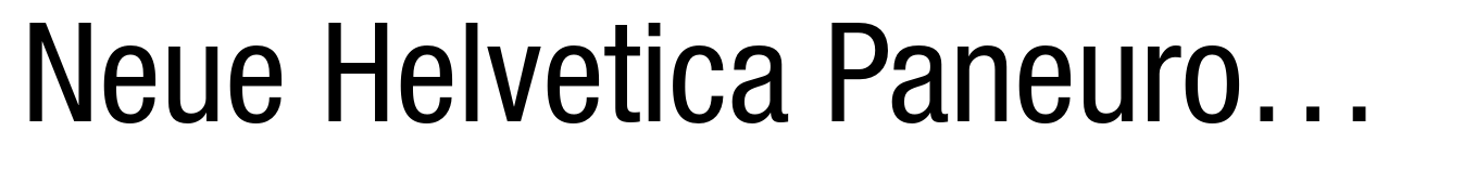 Neue Helvetica Paneuropean 57 Condensed